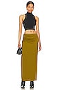 view 4 of 4 Kimia Maxi Skirt in Olive Green
