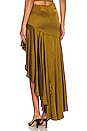 view 3 of 4 Amrita Maxi Skirt in Olive Green