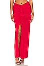 view 1 of 4 Tilia Maxi Skirt in Bright Red