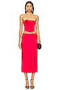 view 4 of 4 Chiara Midi Skirt in Red