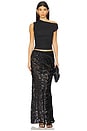 view 5 of 6 The Mira Maxi Skirt in Black