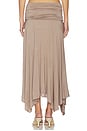 view 4 of 6 Niya Midi Skirt in Taupe