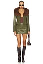 view 7 of 7 Devyani Mini Skirt in Olive