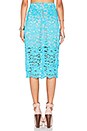 view 3 of 4 x Naven Twins Oblivion Layered Skirt in Turquoise Lace