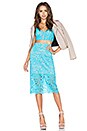view 4 of 4 x Naven Twins Oblivion Layered Skirt in Turquoise Lace