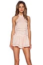 view 1 of 4 Partition Romper in Light Peach