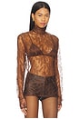 view 2 of 4 x Emma Leger Norel Top in Dark Brown