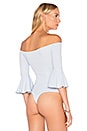 view 4 of 5 Seduire Bodysuit in Chambray Blue