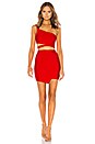 view 4 of 4 x NAVEN Cara Crop Top in Cherry Red