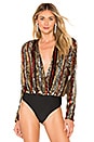 view 2 of 6 Sloane Bodysuit in Gold & Silver