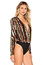 view 3 of 6 Sloane Bodysuit in Gold & Silver