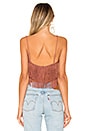 view 3 of 4 Sunrise Fringe Top in Clay Pink