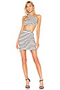 view 5 of 4 x Naven Claudia Crop Top in Black White Stripe