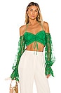 view 1 of 4 TOP COLD SHOULDER MARGARITA in Kelly Green