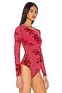 view 3 of 6 Binx Bodysuit in Red & Hot Pink