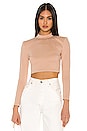 view 1 of 4 Jackie Crop Top in Taupe