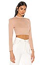 view 2 of 4 Jackie Crop Top in Taupe