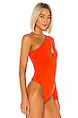 view 3 of 5 Aaliyah Bodysuit in Red Orange