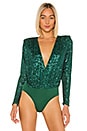 view 2 of 6 Sloane Bodysuit in Emerald Green