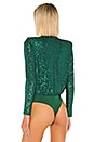 view 4 of 6 Sloane Bodysuit in Emerald Green