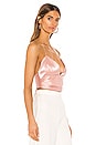 view 2 of 4 Easton Halter Top in Shiny Light Pink