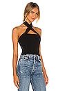 view 2 of 5 Yvette Halter Top in Black