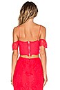 view 3 of 4 TOP DENTELLE FEVER in Red