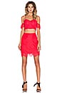 view 4 of 4 TOP DENTELLE FEVER in Red