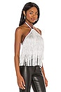 view 2 of 5 Glimmer Halter Top in Silver