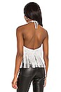 view 3 of 5 Glimmer Halter Top in Silver