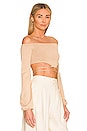 view 2 of 4 Tadd Off Shoulder Top in Tan