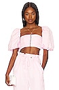 view 1 of 4 Waverly Crop Top in Pink