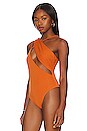 view 4 of 6 Andrea Bodysuit in Burnt Orange