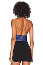 view 3 of 5 Corrine Coated Knit Halter in Deep Violet Blue