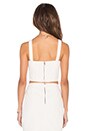 view 3 of 5 x Naven Twins Hot Tropics Crop Top in White Embellished