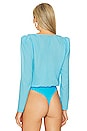 view 4 of 5 Milly Bodysuit in Aqua Blue