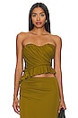 view 1 of 4 Beeba Bustier Top in Olive Green