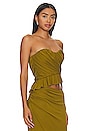 view 2 of 4 Beeba Bustier Top in Olive Green