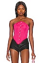 view 1 of 4 Claudia Corset Top in Party Pink