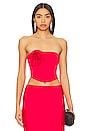 view 1 of 4 Chiara Bustier Top in Red