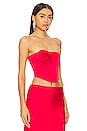 view 2 of 4 Chiara Bustier Top in Red