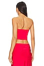 view 3 of 4 Chiara Bustier Top in Red
