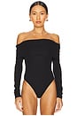 view 2 of 5 Ausha Bodysuit in Black