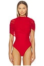 view 2 of 6 Elaine Bodysuit in Crimson Red
