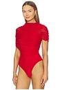 view 4 of 6 Elaine Bodysuit in Crimson Red