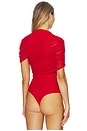 view 5 of 6 Elaine Bodysuit in Crimson Red