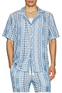 view 4 of 5 Encinitas Short Sleeve Shirt in Blue