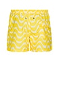 view 2 of 6 Wavy Swim Trunks in Yellow