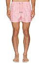 view 3 of 3 Pale Mauve Swim Trunk in Earthy Pink