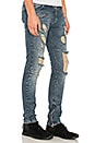 view 2 of 5 Biker Denim in Stone Washed Blue